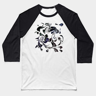 Birds and me, inky Baseball T-Shirt